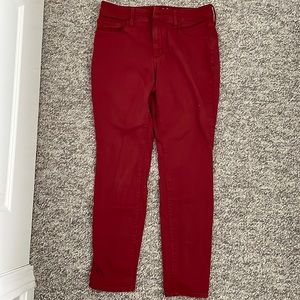 Universal Thread High Rise Skinny Red Pants